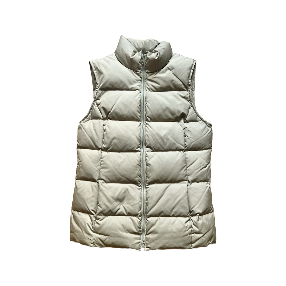 Vtg Y2K Gap Womens Down Puffer Vest M Olive Green Gorpcore Outdoor Granola Girl